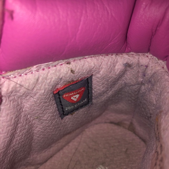 TIMBERLANDS All Pink Kids size 11C - Picture 6 of 7